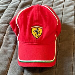 Ferrari Red Cap with Iconic Emblem